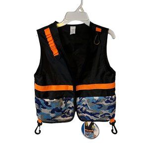 Tactical Vest Kids Size 8 - 10 Toy Guns Nerf Clips Multicolor Adventures Force